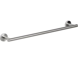 TOJ Handdoekstang - Handdoekrek - Handdoekhouder - Badkamer Rek voor Handdoeken - RVS - 60CM - Zilver