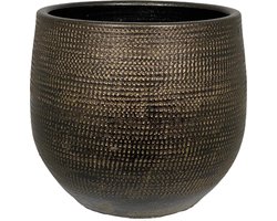 Tokio bloempot goud D28 x H26 cm