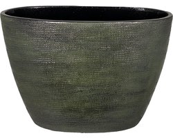 Tokio ovale bloempot groen L33 x B16 x H26 cm
