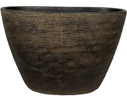 Tokio ovale pot goud L52 x B17 x H37 cm