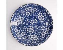 Tokyo Blue Sakura Round Plate 25x3.3cm 40-230404 HB-25 6/36
