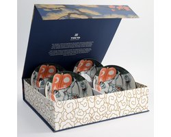Tokyo Design Studio – Asakusa Cadeauset – Ramen bowl - Ramen kom - Noodle kom - 4-delig – 14.8x7cm – 550ml – Sumo