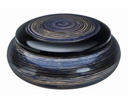 Tokyo Design Studio - Chirashi Doos – Serveerschaal Met Deksel – Dienblad - Sushi Servies - Paars/Goud – 19.8×8.6cm