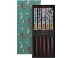 Tokyo Design Studio – Chopstick Set - Goudvis – Eetstokjes – Set van 5 paar