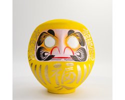 Tokyo Design Studio – Daruma Gelukspop – Geel – 25 cm – Japanse Decoratie