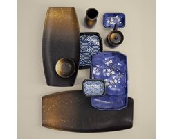 Tokyo Design Studio – Edo Brown – Rechthoekig bord – Sushi Bord - 14,5×29,8cm