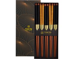 Tokyo Design Studio - Eetstokjes - Cadeau Set - Gouden Parasol