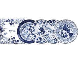 Tokyo Design Studio - Flora Japonica borden - 16x2cm - set van 4 stuks in Giftbox