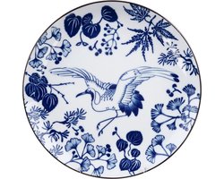 Tokyo Design Studio - Flora Japonica - Dinerbord - Kraanvogel - 25.7x3cm