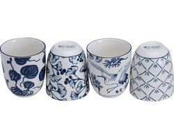 Tokyo Design studio - Flora Japonica - Espressokopjes - Porselein - set van 4 - 170ml - topkwaliteit