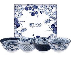 Tokyo Design Studio - Flora Japonica Tayo Bowl Set 4pcs 14.8x7cm 500ml