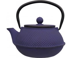 Tokyo Design Studio - Gietijzeren Theepot - Arare - Blauw - 0,8 Liter - 17,5 x 15 x 10 cm