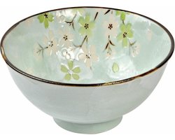 Tokyo Design Studio – Green Cosmos Kom – Groen – Ø 16 cm – 600 ml – Japans Servies