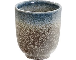 Tokyo Design Studio - Grijs/Witte Theekop - Tajimi - 7 x 8.5cm
