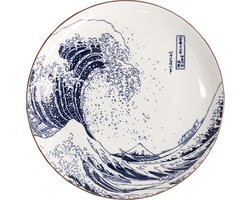 Tokyo Design Studio – Hokusai – Blauw/Wit Bord – 18,3cm
