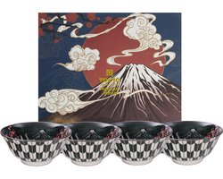 Tokyo Design Studio - Kabuki - Kommen Set - 4 stuks - 14,8x7cm 550ml