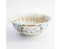 Tokyo Design Studio - Kawaii - Blauwe Ramen bowl - Ramen kom - Noodle kom - 20.3 x 8cm - 1000ml