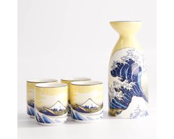 Tokyo Design Studio - Kawaii - Hokusai - Sake Set 1:4 - 120/50ML