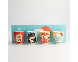 Tokyo Design Studio – Kawaii – Koppenset – 4 Stuks – 170ml