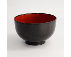 Tokyo Design Studio - Lacquerware Kom - Zwart - 15,9 x 9,5 cm
