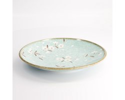 TOKYO DESIGN STUDIO - Light Blue Sakura Plate 26x3.4cm 4/24