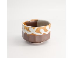 Tokyo Design Studio - Matcha Kom - Matcha bowl - Thee kop - Licht Bruin - 11.5x7.5cm - 400ml