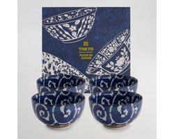 Tokyo Design Studio - Mixed Bowls - Kommen Set - Set Van 4 Stuks - 13.2x7.2cm - 500ml