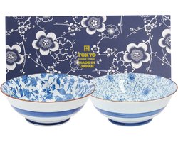 Tokyo Design Studio – Mixed Bowls – Kommenset – 2 Stuk – Geschenkdoos – 19×7.5cm – 1000ml