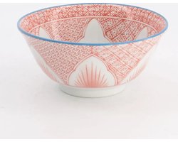 Tokyo Design Studio - Mixed Bowls - Rood/Wit -15.5x7cm - 500ml
