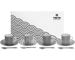Tokyo Design Studio - Nippon Black Espressoset - 12-delig - 80 ml - Geschenkset