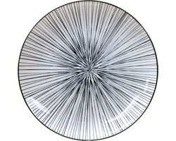 Tokyo Design Studio – Nippon Black – Gebaksbord Lijnen – 16 x 2cm