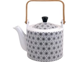 Tokyo Design Studio - Nippon Black Theepot 1,3 liter in fraaie Geschenkdoos. Theepot met uitneembaar Theefilter