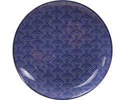 Tokyo Design Studio - Nippon Blue Dinerbord - Stippen - 25.7x3cm
