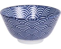 Tokyo Design Studio - Nippon Blue Rijstkom - Golven - 12x6.4cm
