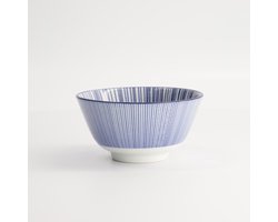 Tokyo Design Studio - Nippon Blue - Rijstkom - Lines - 300 ml - 12 x 6.4 cm