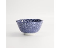 Tokyo Design Studio - Nippon Blue - Rijstkom - Stip - 300 ml - 12 x 6.4 cm