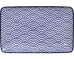 Tokyo Design Studio - Nippon Blue Sushibord - Golven - 21x13.5cm