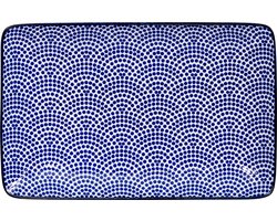 Tokyo Design Studio - Nippon Blue Vierkant Suhsibord - Stippen - 21x13.5cm
