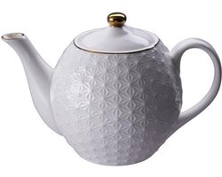 Tokyo Design Studio - Nippon White Gold Rim Round Teapot 600ml Star