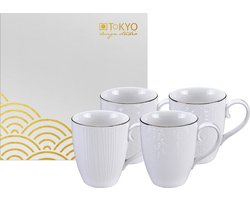 Tokyo Design Studio Nippon White Mokken 380 ml - set van 4
