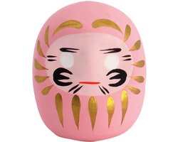 Tokyo Design Studio - Roze Daruma - Gelukspoppetjes – Geluksbrenger - 6cm