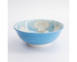 TOKYO DESIGN STUDIO - Sakura Blue Ramen Bowl 19.5x7.5cm 4/32