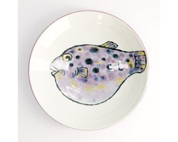 Tokyo Design Studio - Seafood Diep Bord - Fugu - Paars - 900 ml - 21,7 x 5,2 cm