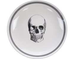 Tokyo Design Studio - Skull Design Bald Skull Pasta Bowl - Pasta Kom - 24.5x3.5cm 1000ml