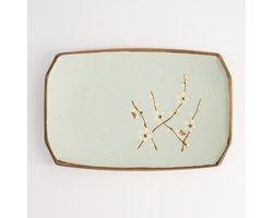 Tokyo Design Studio – Soshun Serveerschaal – Groen – 22 x 14.5 x 2.3 cm