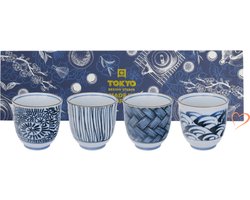Tokyo Design Studio Theekopjes Cadeau Set 4pcs 8×7.9cm 160ml