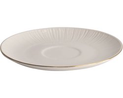 Tokyo Design Studio Wit/Goude Onderzetter voor kopje Lijnen Nippon White