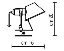 Tolomeo Micro Pinza Wandlamp Aluminium
