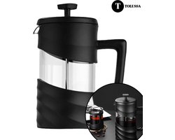 Tolussa French Press - Cafetiere - Koffiemaker - 600 ML - Koffiezetapparaat - Koffiemachine - Koffiemachine handmatig - handmatig - vers - verse koffie - French Press