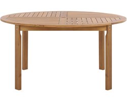 TOLVE - Tuintafel - Lichte houtkleur - 150 x 150 cm - Acaciahout